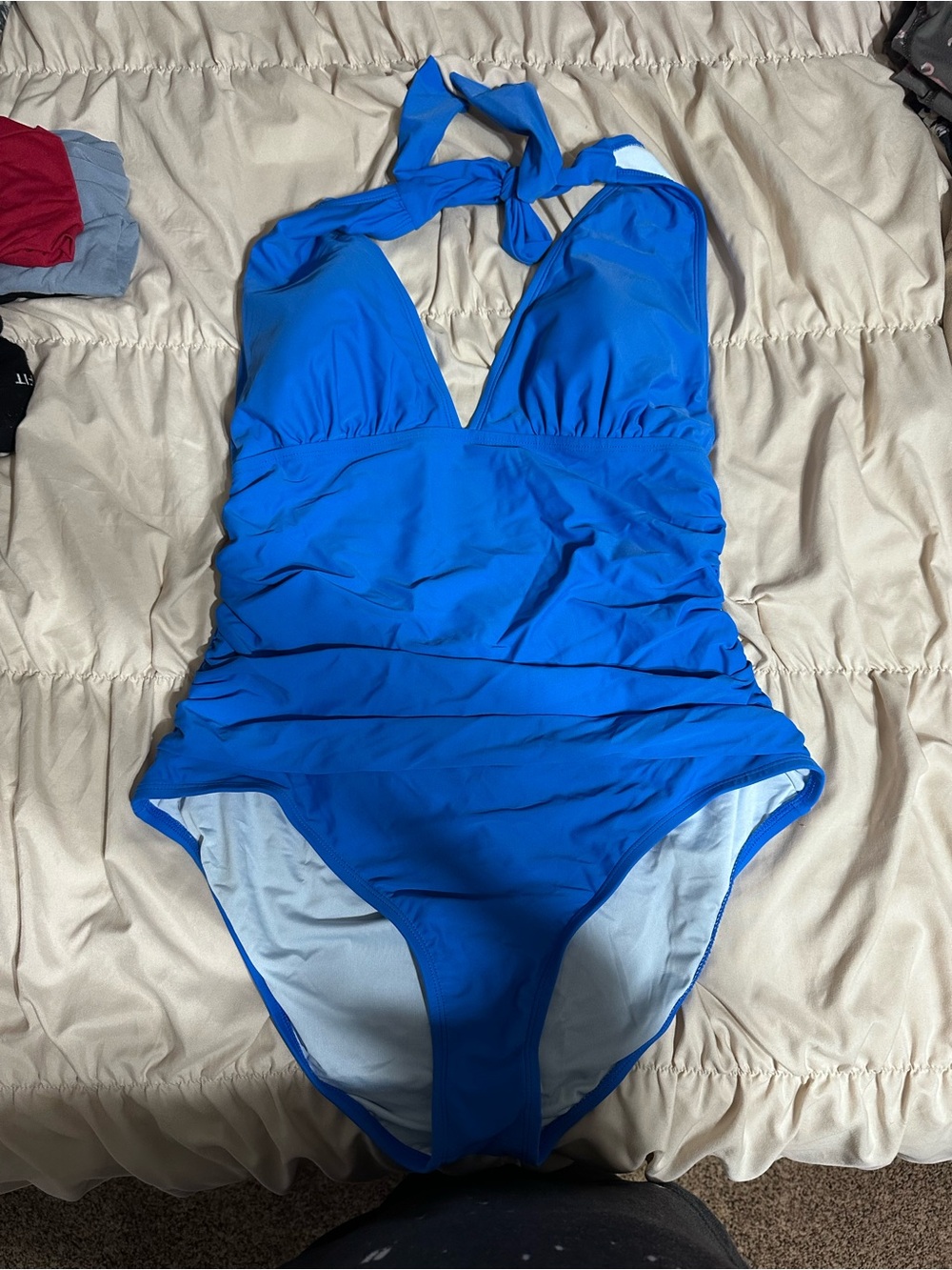 Women’s Royal Blue One-Piece Swimsuit size xxl tummy control